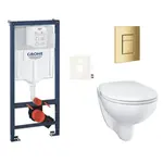 Závesný wc set do ľahkých stien / predstenová montáž GROHE Bau Ceramic SIKOGRSBAUSCGL0