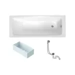 Obdĺžniková vaňa SAT Feel 170x75 cm smaltovaná oceľ ľavá aj pravá SATBVFEEL170751