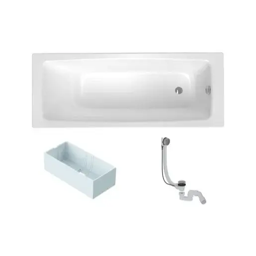 Obdĺžniková vaňa SAT Feel 170x75 cm smaltovaná oceľ ľavá aj pravá SATBVFEEL170751