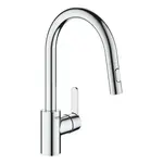 Grohe Get drezová batéria s vyťahovacou spŕškou, 2 prúdy chróm 31484001 G31484001