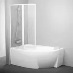 Ravak Supernova vanová zástěna 150x170 cm bílá 76lb010041 VSK2RO170R0L