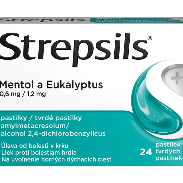 Strepsils Mentol a eukalyptus 24 pastilek
