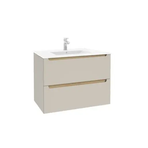 Kúpeľňová skrinka s umývadlom Naturel Stilla 80x60x45 cm kašmír mat STILLADK08057U1