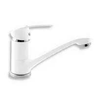 Novaservis Metalia 57 drezová batéria s otočným ramienkom biela/chróm 57096.1