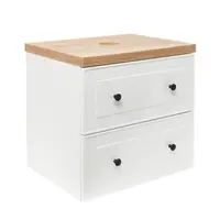 Kúpeľňová skrinka s krycou doskou Naturel Forli 60x53x46 cm biela lesk FORLI60BID