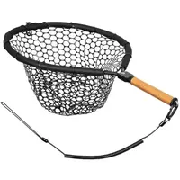 Fencl muškársky podberák king xxl natur so silikónovou sieťou plávajúce 68x54 cm