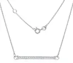 Silvego Strieborný náhrdelník so zirkónmi VARSAMIA ZTJNF61006