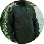 Ridgemonkey bunda apearel thermapro waterproof shell coat green - xl