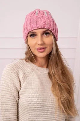 Kesi Dámská čepice Selena K384 tmavě růžová