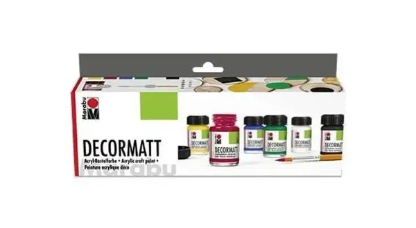 Marabu akrylová barva Decormattsada 6 x 15 ml (poškozené)