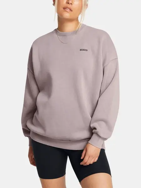 Dámská mikina Under Armour UA Icon HWT Flc OS Crew-GRY - Dámské