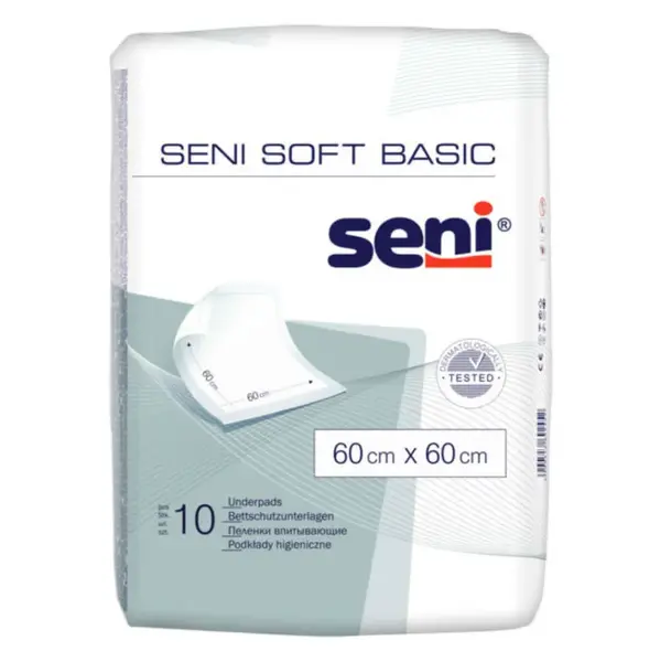 SENI Soft basic absorpční podložky 60 x 60 cm 10 kusů