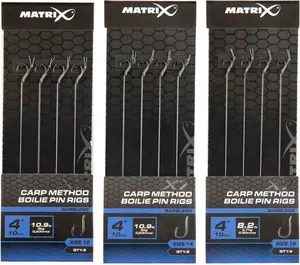 Matrix návazec x7 carp method band rigs 15 cm - velikost háčku 12