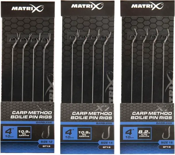 Matrix návazec x7 carp method band rigs 15 cm - velikost háčku 12