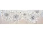 Ručně malovaný obraz Pampelišky chmýří 120x40 cm, olejomalba