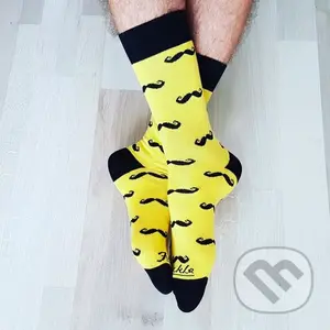 Ponožky Fúzač žltý