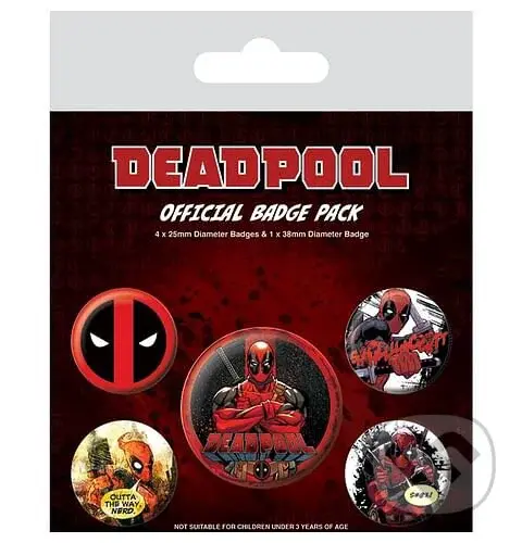 Sada odznakov Deadpool - Outta the Way