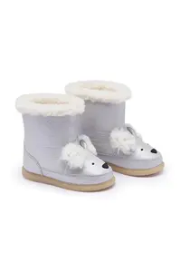 Donsje  sběhule dětské kožené Meloniek Boots Polar Fox