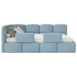 Selsey DĚTSKÁ POSTEL Cloudy světle modrá 120 cm, velur