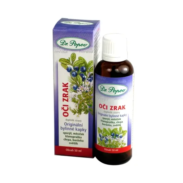 Dr. Popov Oči zrak bylinné kapky 50 ml