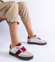 D/CEO White trainers Justar