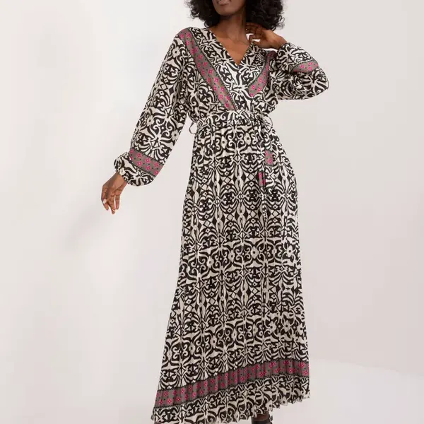 Dress-DHJ-SK-16656.13X-black-beige