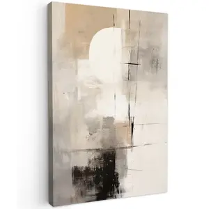 MuchoWow OBRAZ NA PLÁTNĚ Abstraktní - Umění - šedá 40x60 cm
