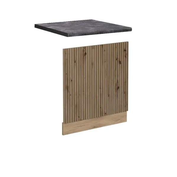 Vicco PŘEDNÍ PANEL R-Line Řemeslný dub 60 cm , PD Antracit