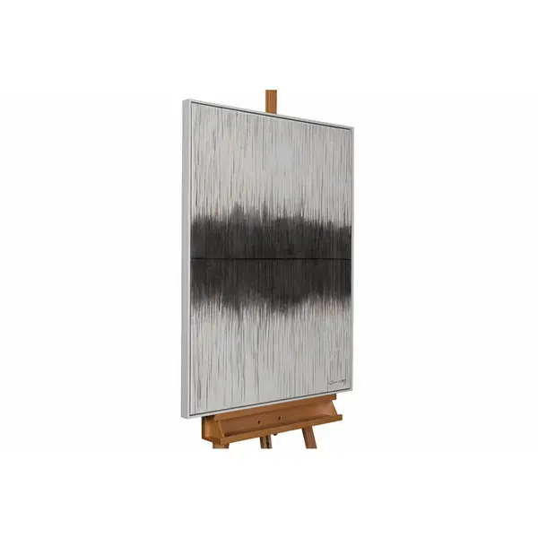 KUNSTLOFT RUČNĚ MALOVANÝ AKRYLOVÝ OBRAZ ŠEDÝ, 75/100 CM