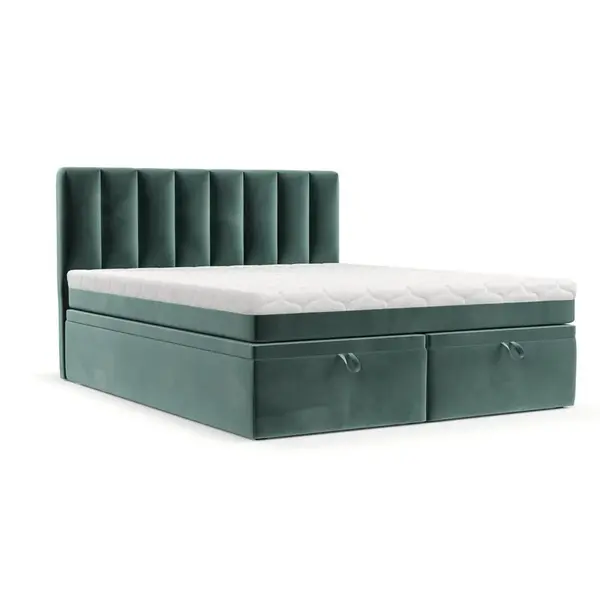 AltaBeds POSTEL BOXSPRING LUME 200/200 Tyrkysová