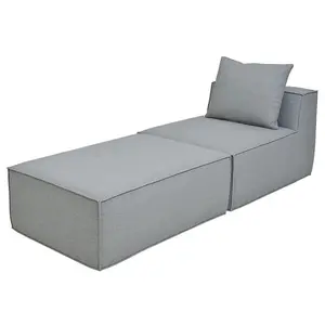 MCW CHAISELONGUE Světle šedá