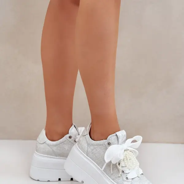 Kožené sneakersy na platformě CheBello