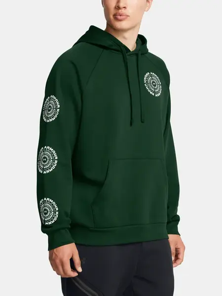 Pánská mikina Under Armour UA Rival Fleece HBR Logo HD-GRN - Pánské