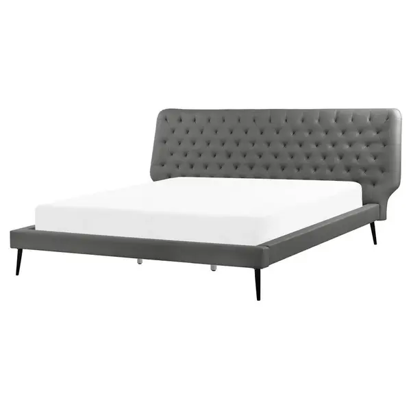 Beliani POSTEL 160/200 cm Šedá Essonne