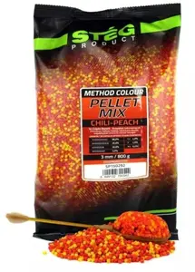 Stég pelety pellet mix 800 g 3 mm - chili peach