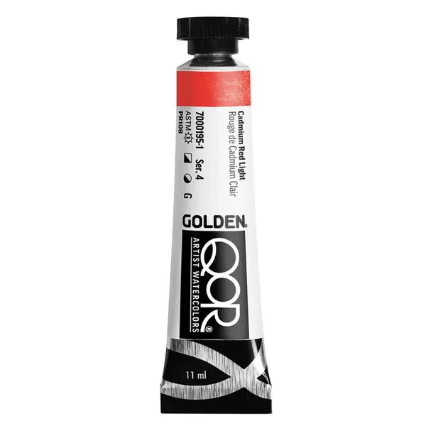 Akvarelová barva Golden QoR 11 ml - Cadmium Red Light 0195