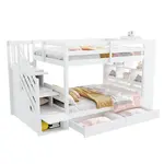 CHICFURN PATROVÁ POSTEL 90/200 cm v bílé barvě s úložným prostorem