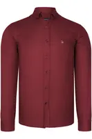 G985 DEWBERRY MEN'S SHIRT-BURGUNDY