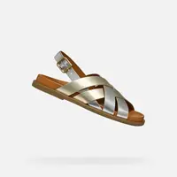 Zlaté dámské sandály Geox Adelash - Dámské