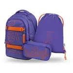 BAAGL SADA 3 Skate Max Orange: batoh, penál, sáček GRS