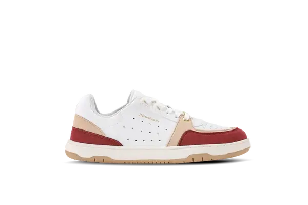 Barefoot tenisky Barebarics Wave 2.0 - White & Burgundy