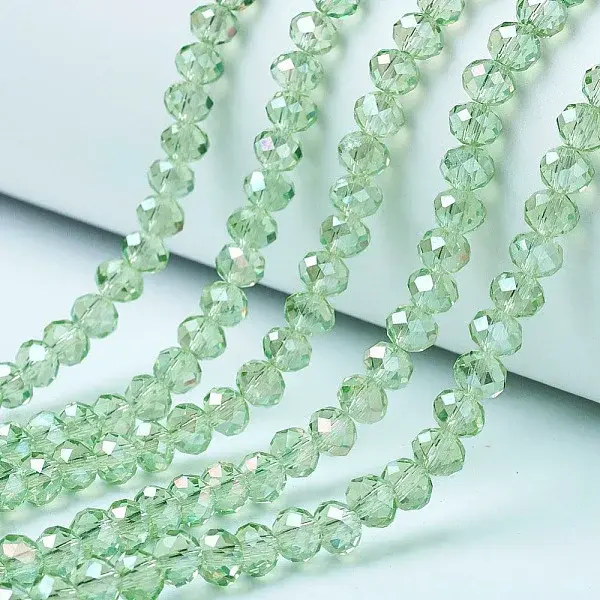 Electroplate Glass Beads Strands