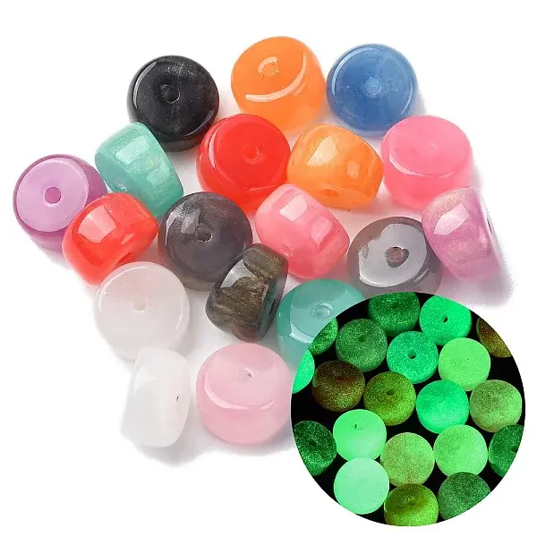 Opaque Luminous Resin Beads