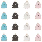 80Pcs 4 Style Alloy Enamel Pendants