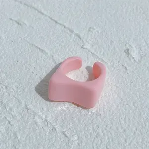 Summer Resin Cuff Rings for Women