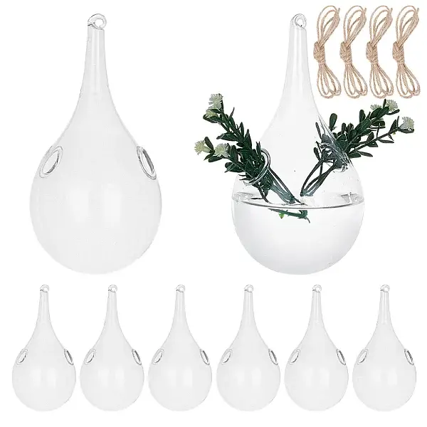 Glass Hanging Hydroponic Vases