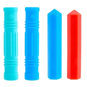 4Pcs 4 Styles Silicone Pencil Caps