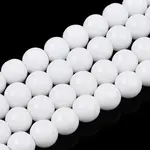 Opaque Solid Color Glass Beads Strands