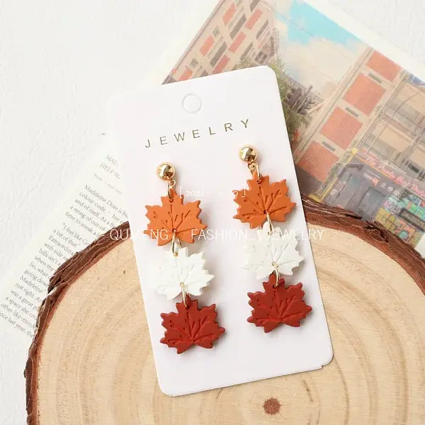 Acrylic Dangle Stud Earrings