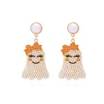 Zinc Alloy Enamel Dangle Stud Earrings